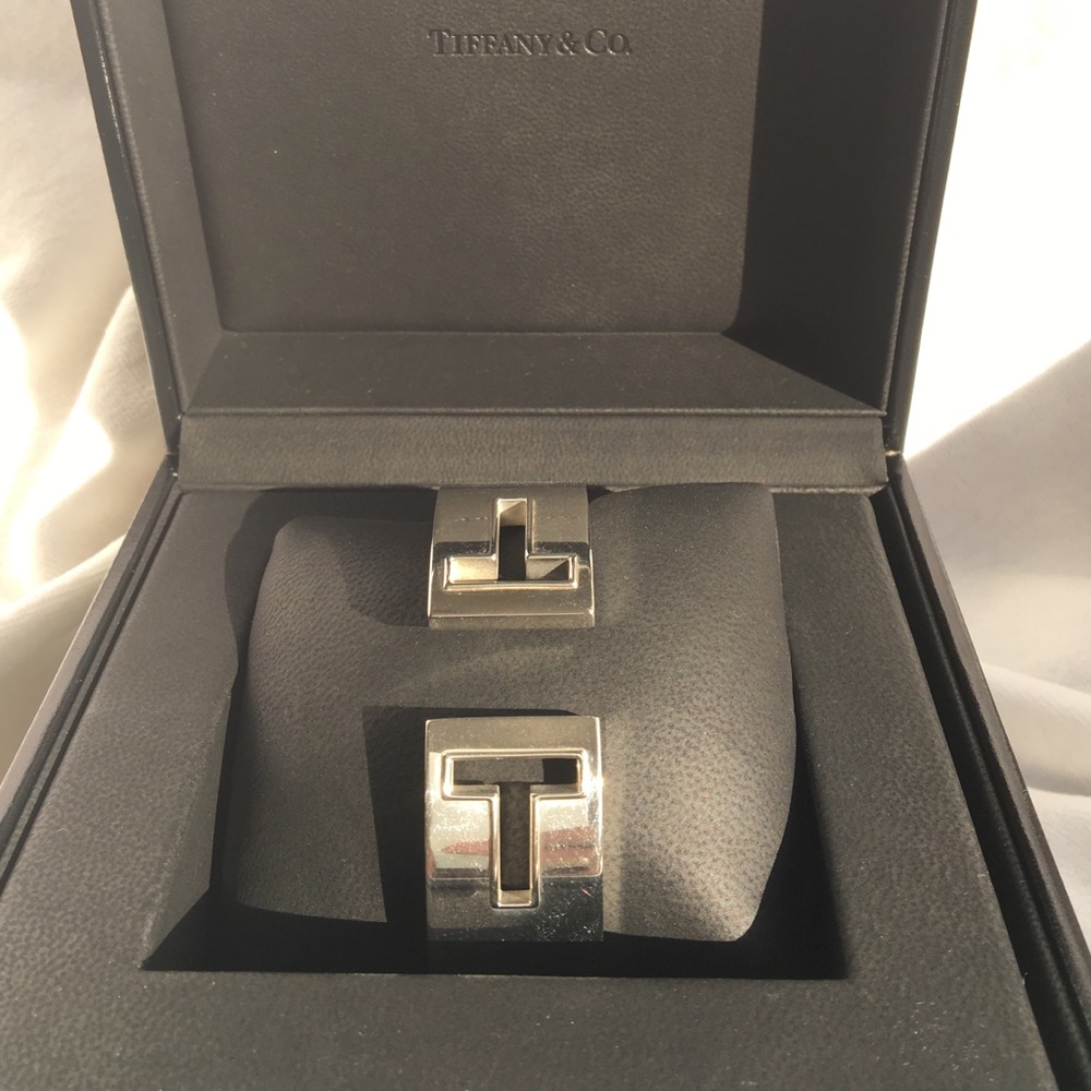 Tiffany & Co. Sterling “T” Cutout Cuff